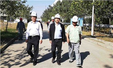 山东永能节能环保服务股份有限公司董事长樊登朝一行莅临平原汉源电厂检查指导工作